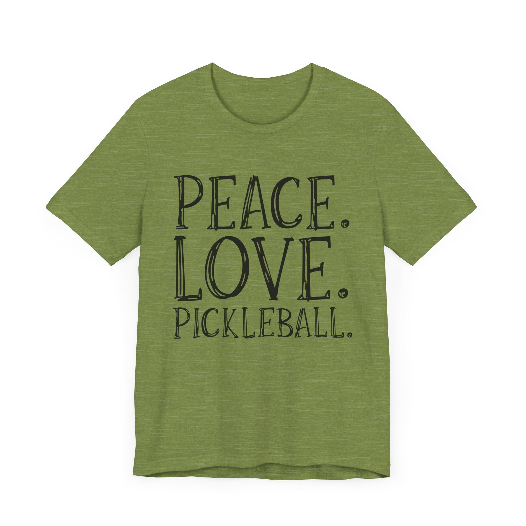 Pickleball T-Shirt - Peace, Love, Pickleball