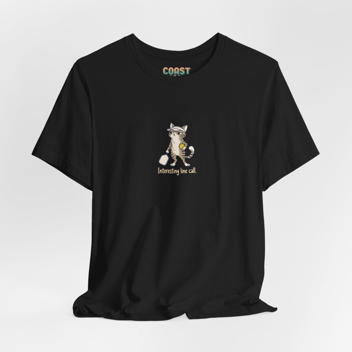 Cat pickleball t-shirt, Interesting Line Call