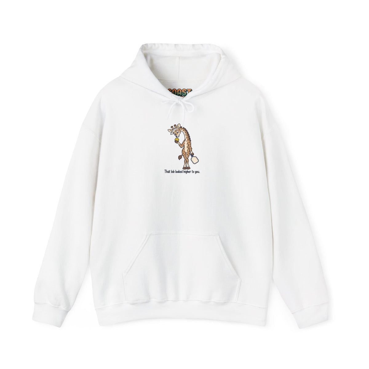 Giraffe pickleball hoodie in White
