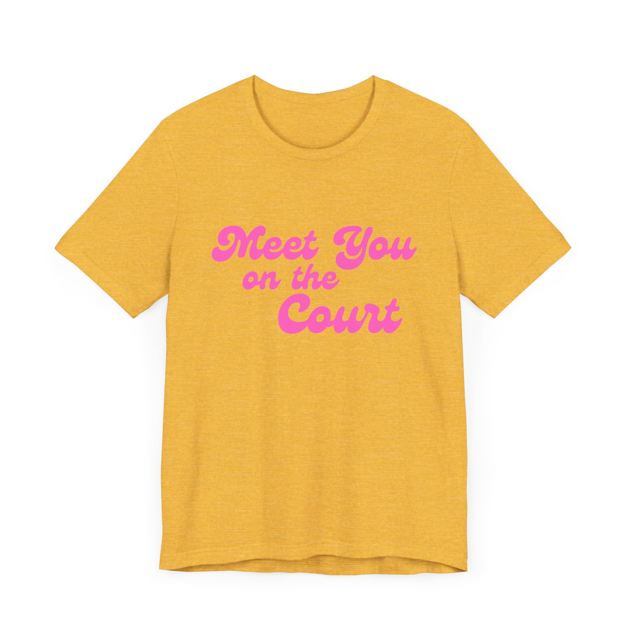 Pickleball T-Shirt | Meet you on the Court | Pink Wednesdays Collection