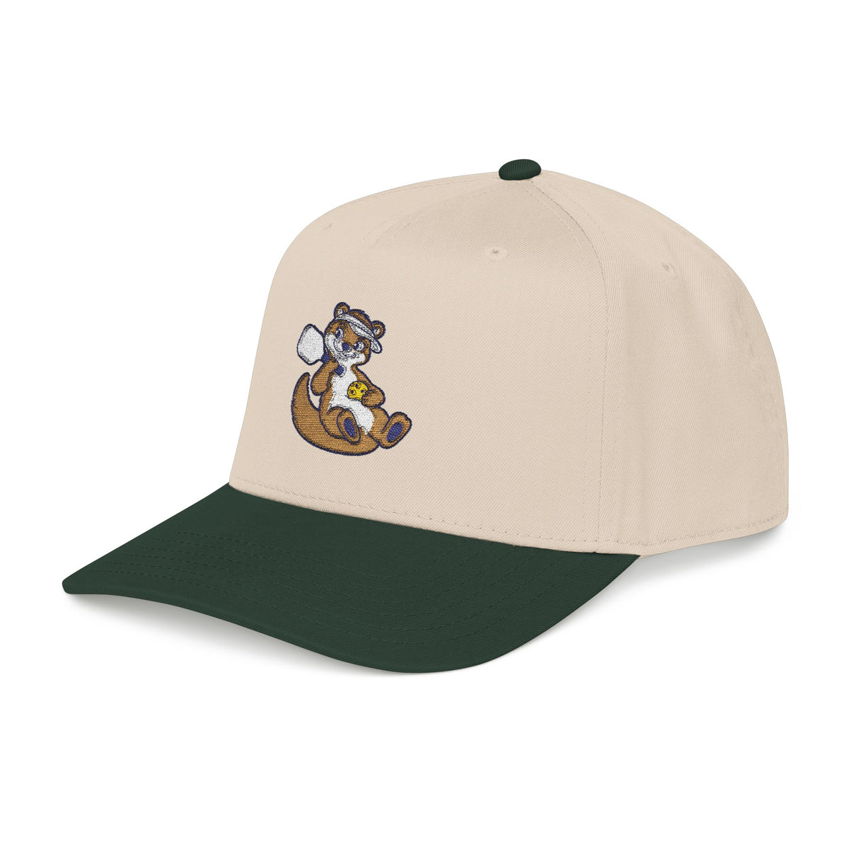 Embroidered pickleball otter baseball cap, Going With the Flow