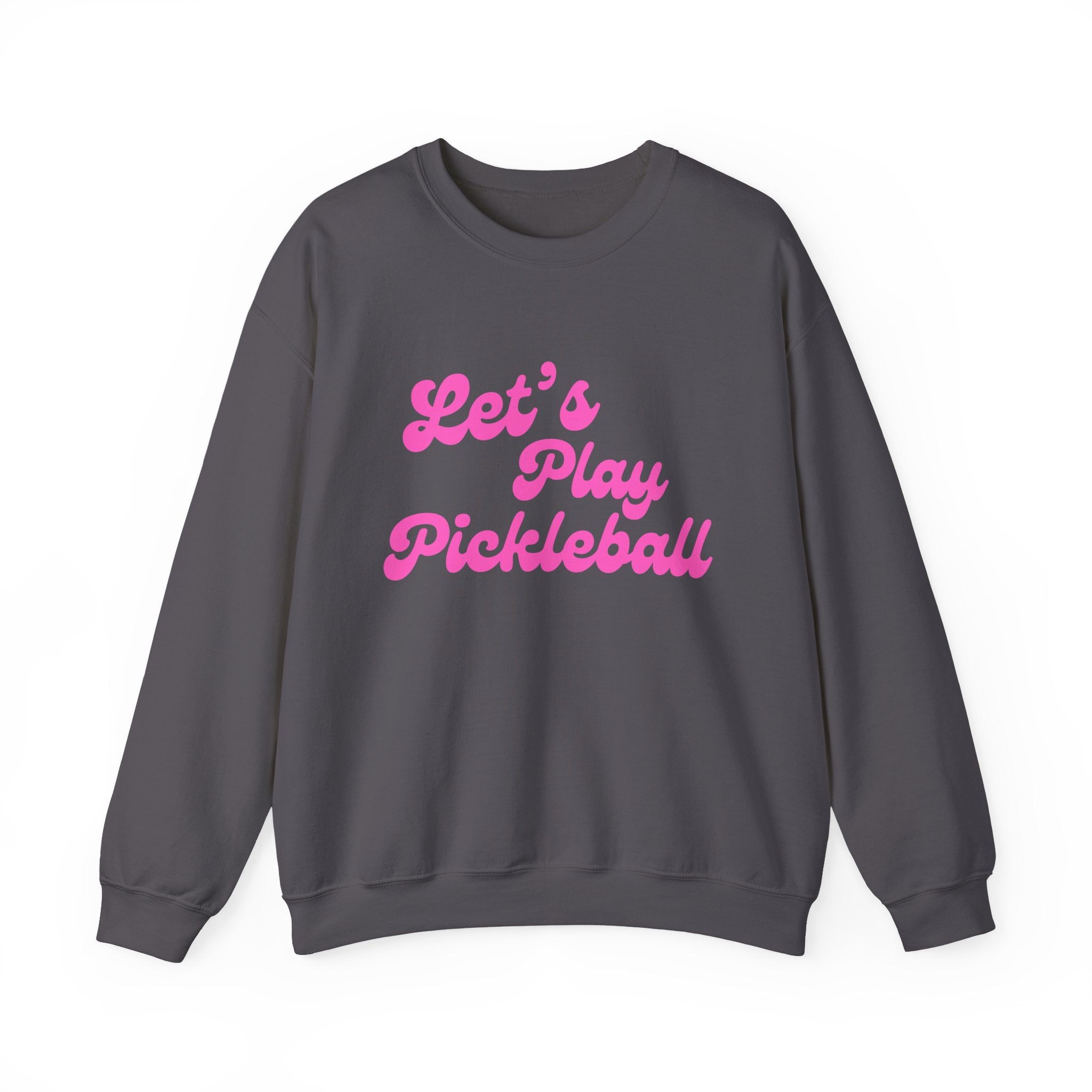 Heavy Blend Crewneck Sweatshirt | Let's Play Pickleball | Pink Wednesdays Collection