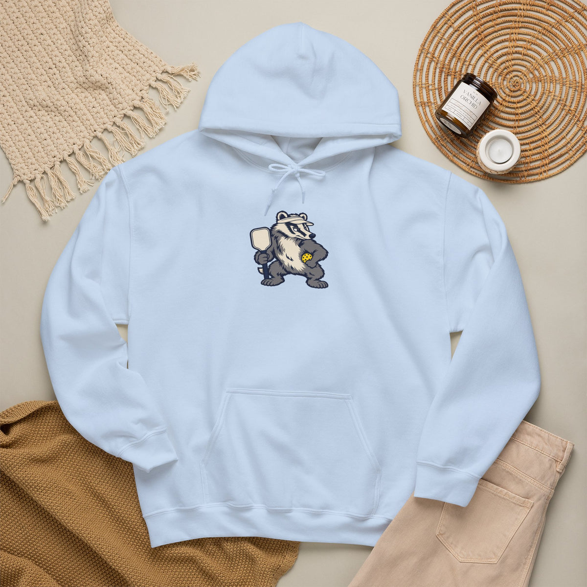 Badger pickleball hoodie, Don't Poke the Badger