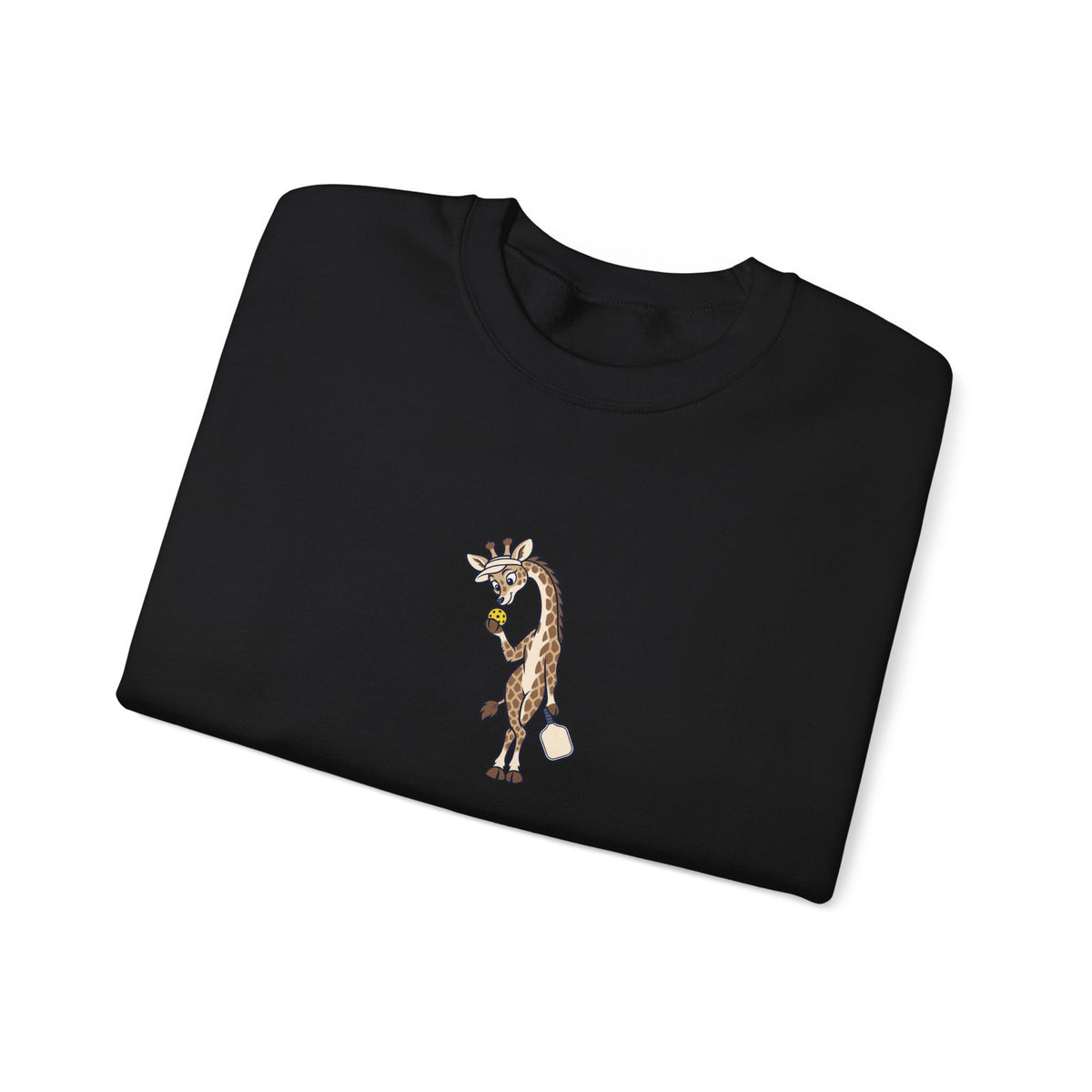 Giraffe pickleball crewneck sweatshirt, Head and Shoulders Above the Kitchen
