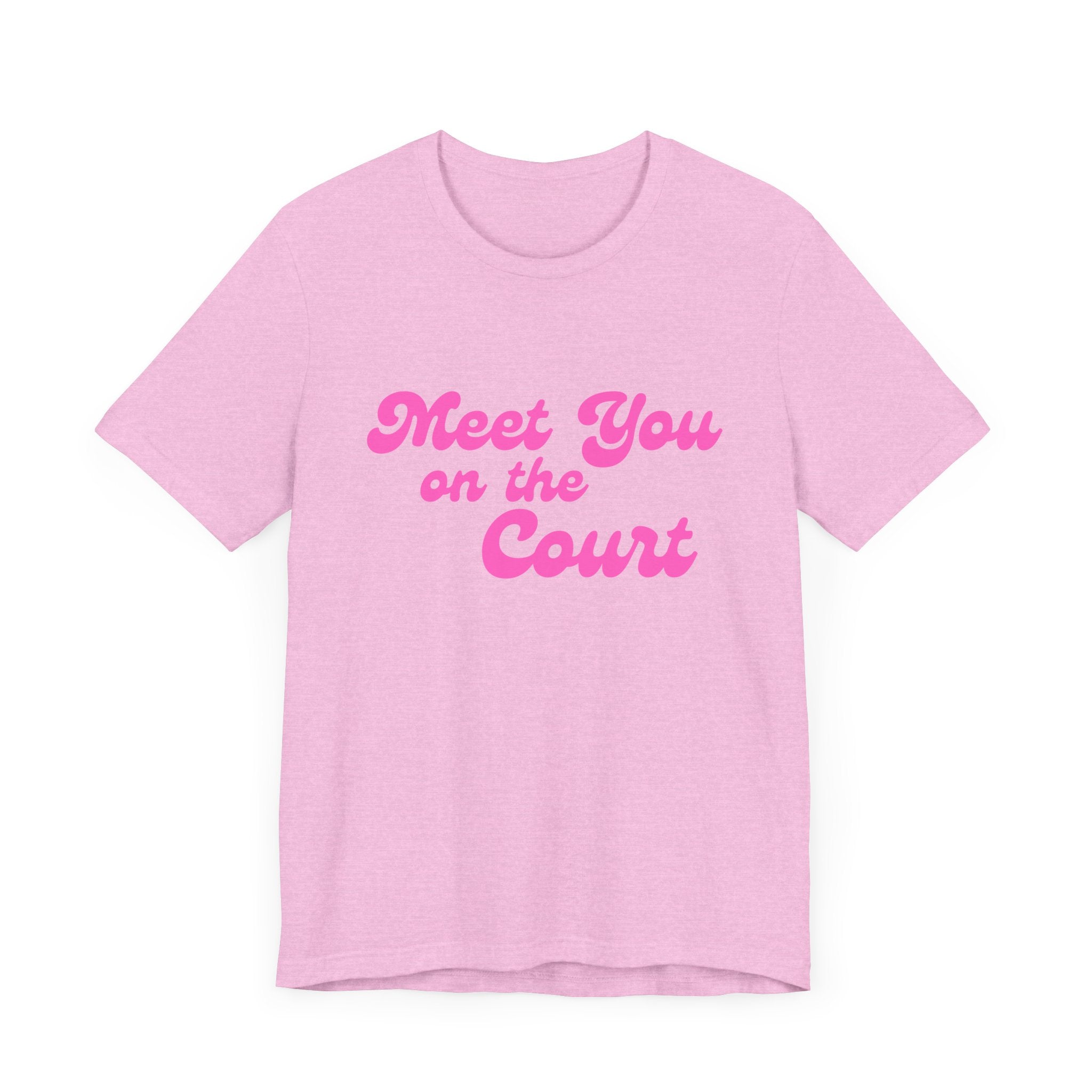 Pickleball T-Shirt | Meet you on the Court | Pink Wednesdays Collection