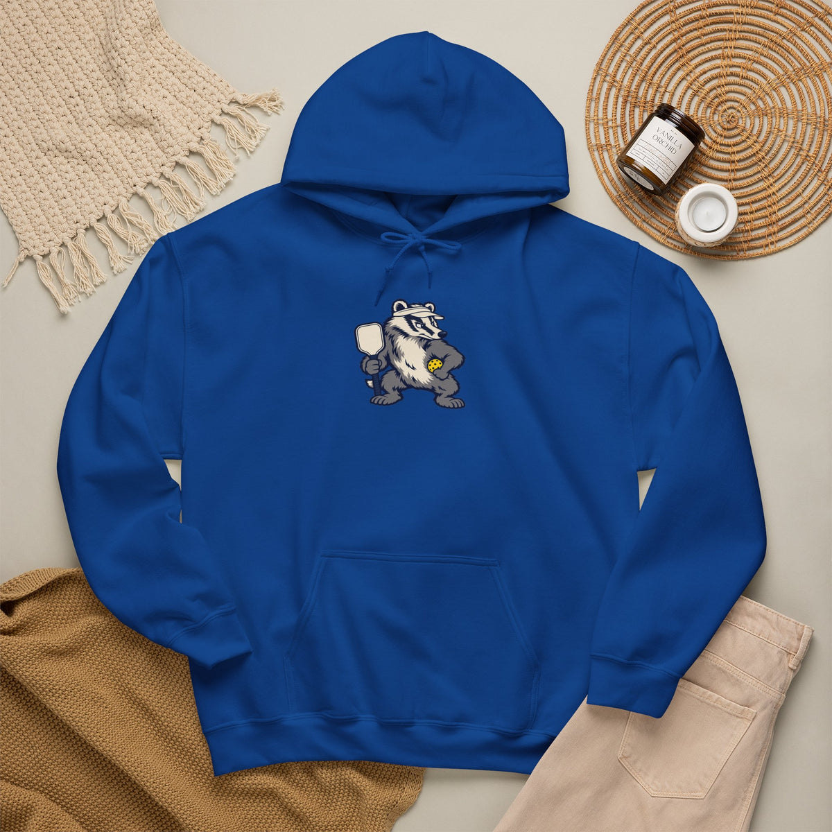 Badger pickleball hoodie, Don't Poke the Badger