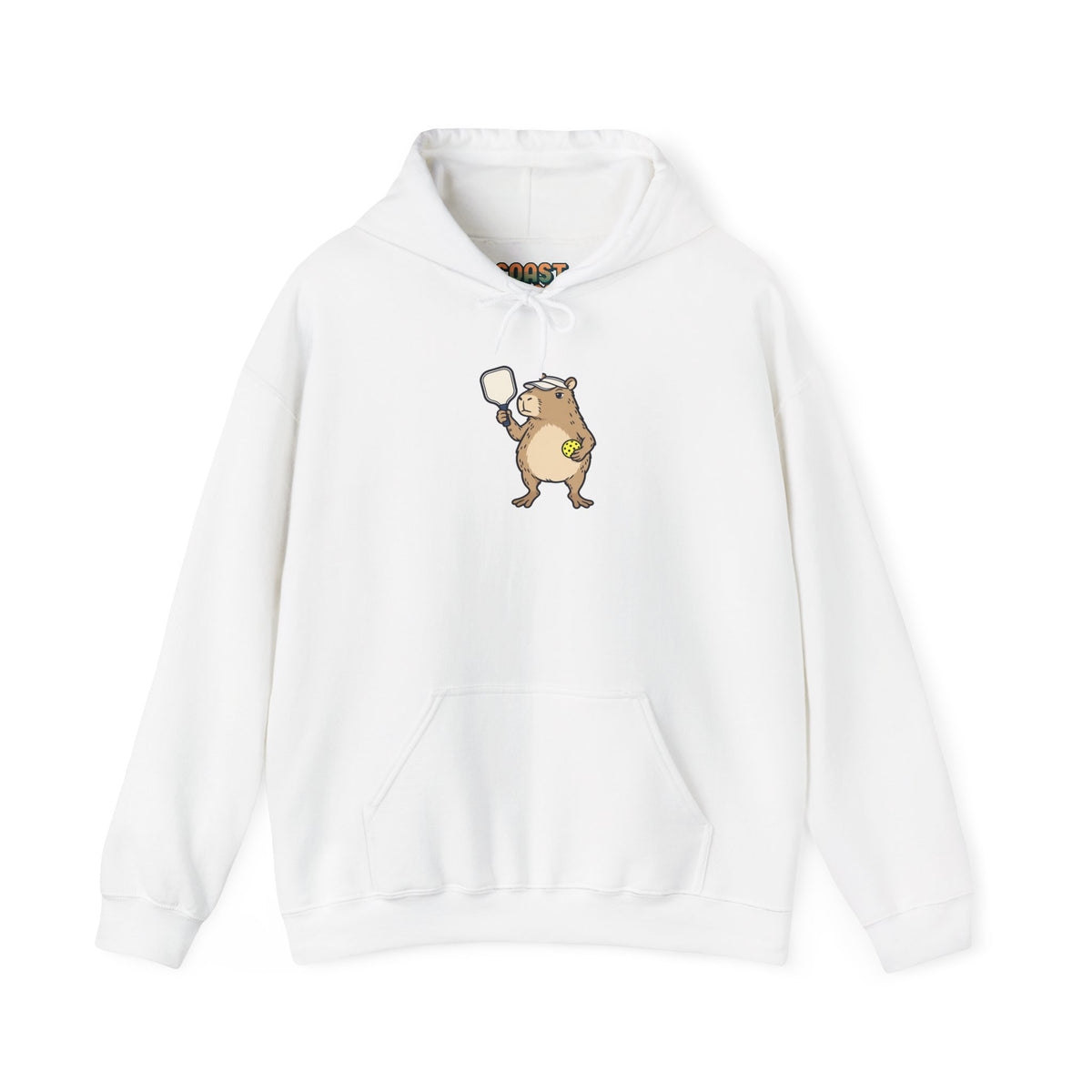 Capybara pickleball hoodie in White
