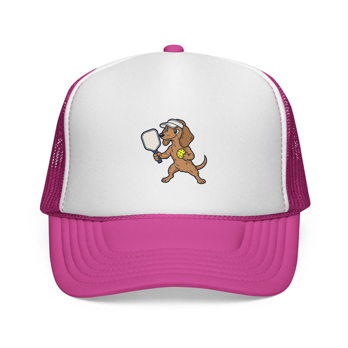 Dachshund Pickleball Trucker Hat — Small Dog, Big Game
