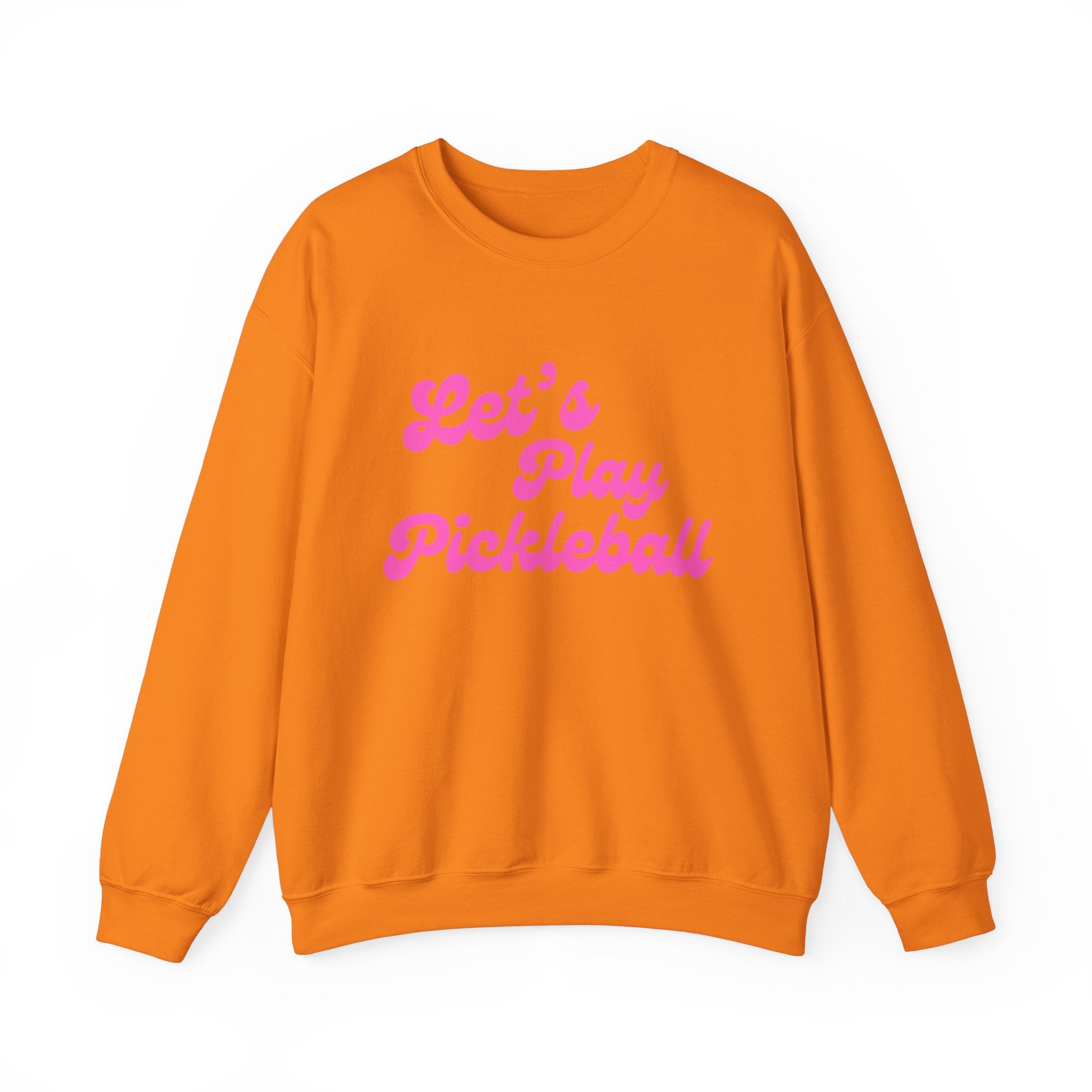 Heavy Blend Crewneck Sweatshirt | Let's Play Pickleball | Pink Wednesdays Collection