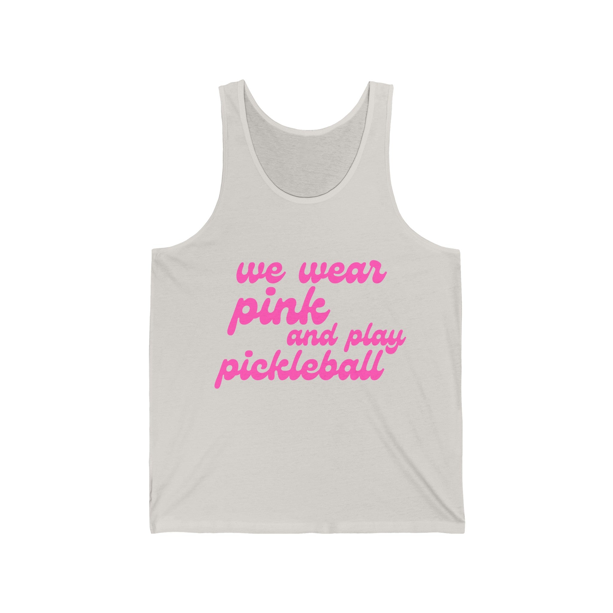 Pickleball Tank | We wear pink and play pickleball | Pink Wednesdays Collection