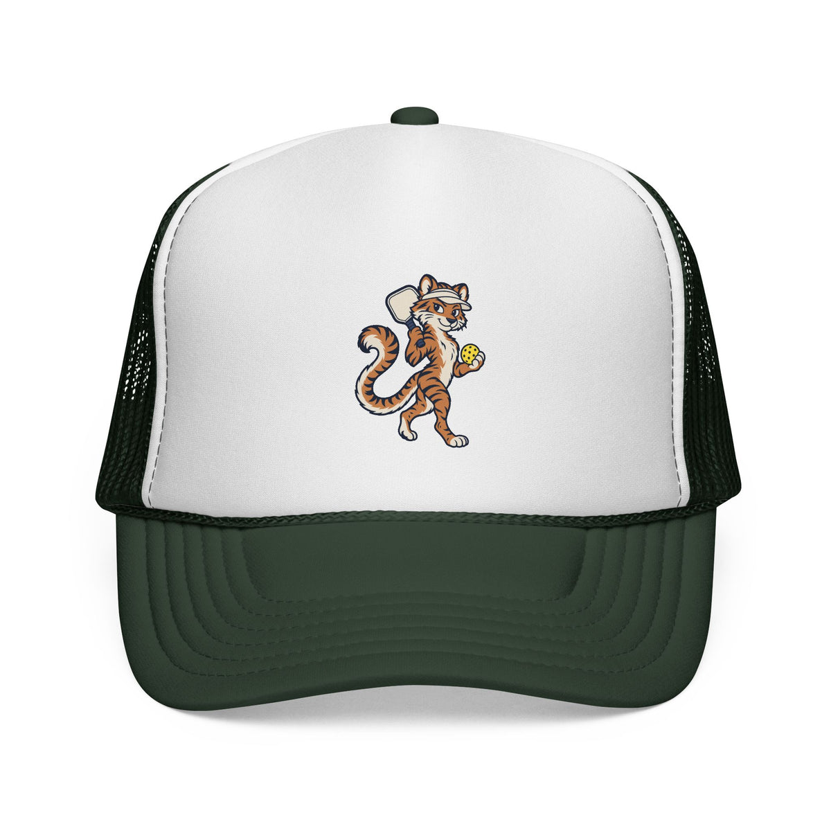 Tiger pickleball trucker hat in Dark Green