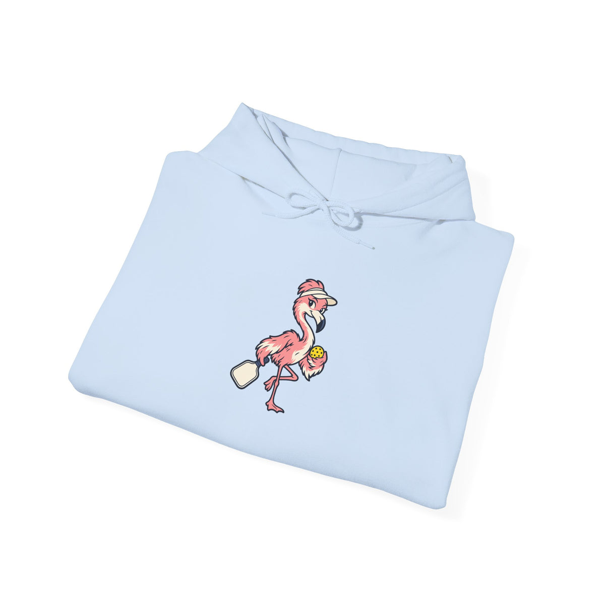 Flamingo pickleball hoodie, Poised Until the Pop-Up