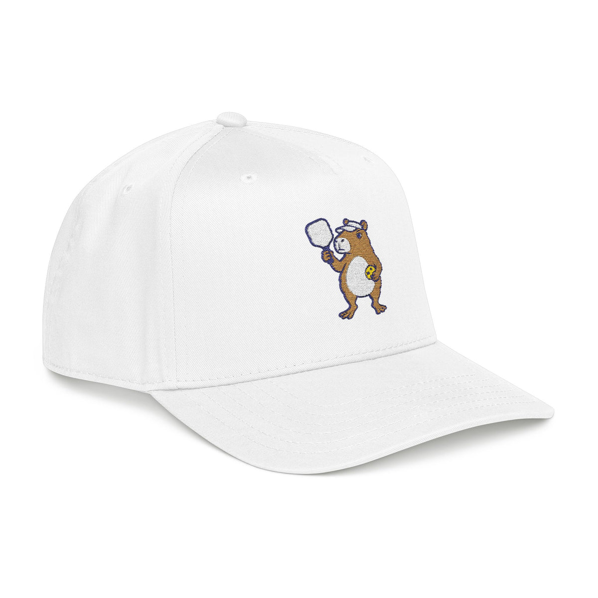 Embroidered pickleball capybara baseball cap, Unbothered at Game Point