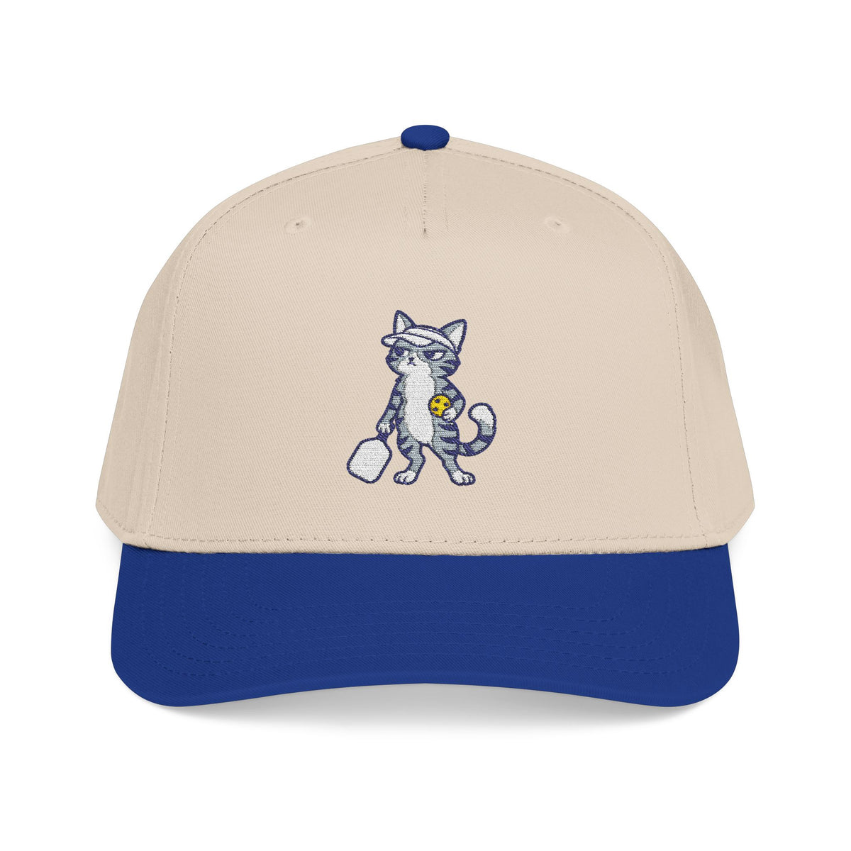 Embroidered Pickleball Cat Baseball Cap — A Look Says Everything