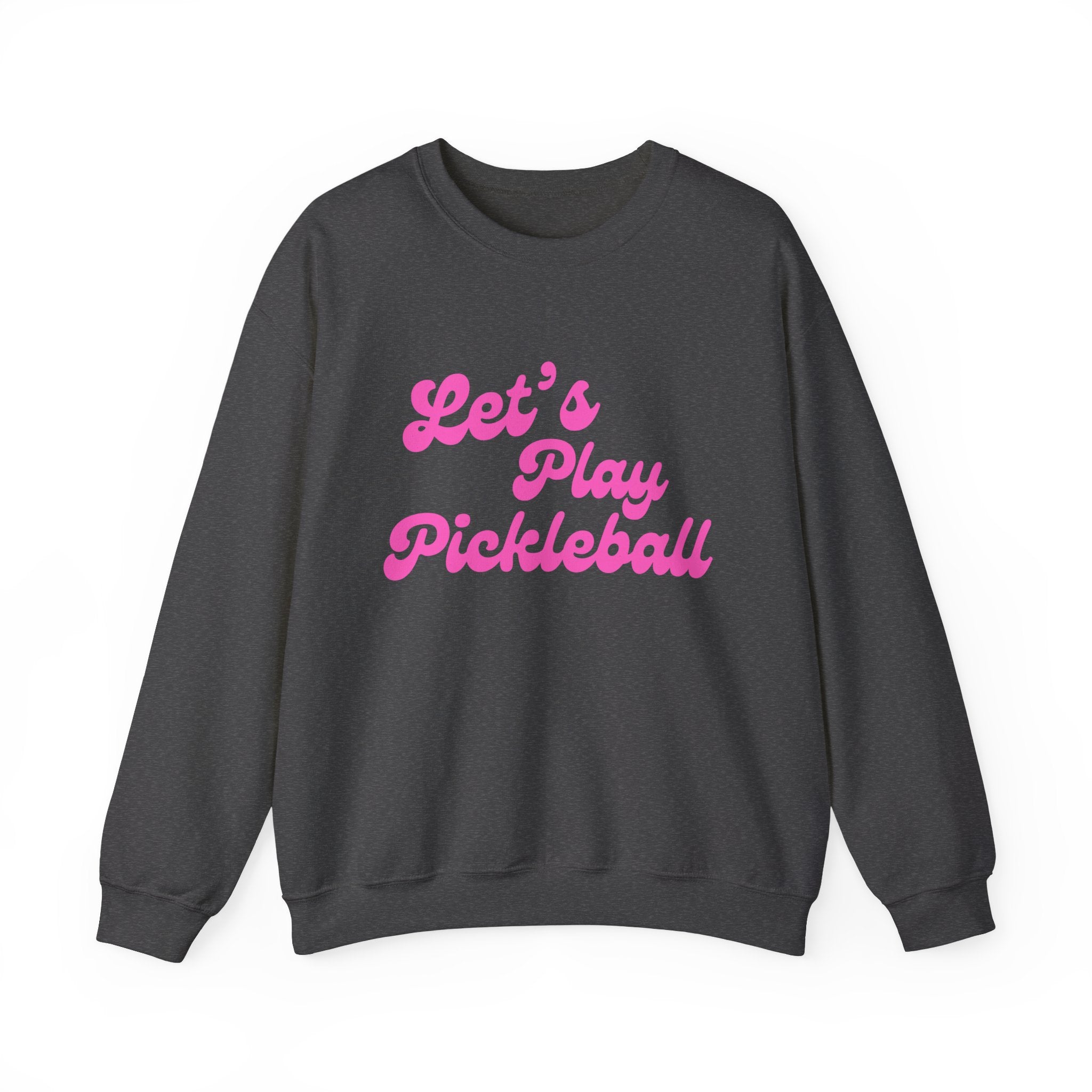 Heavy Blend Crewneck Sweatshirt | Let's Play Pickleball | Pink Wednesdays Collection