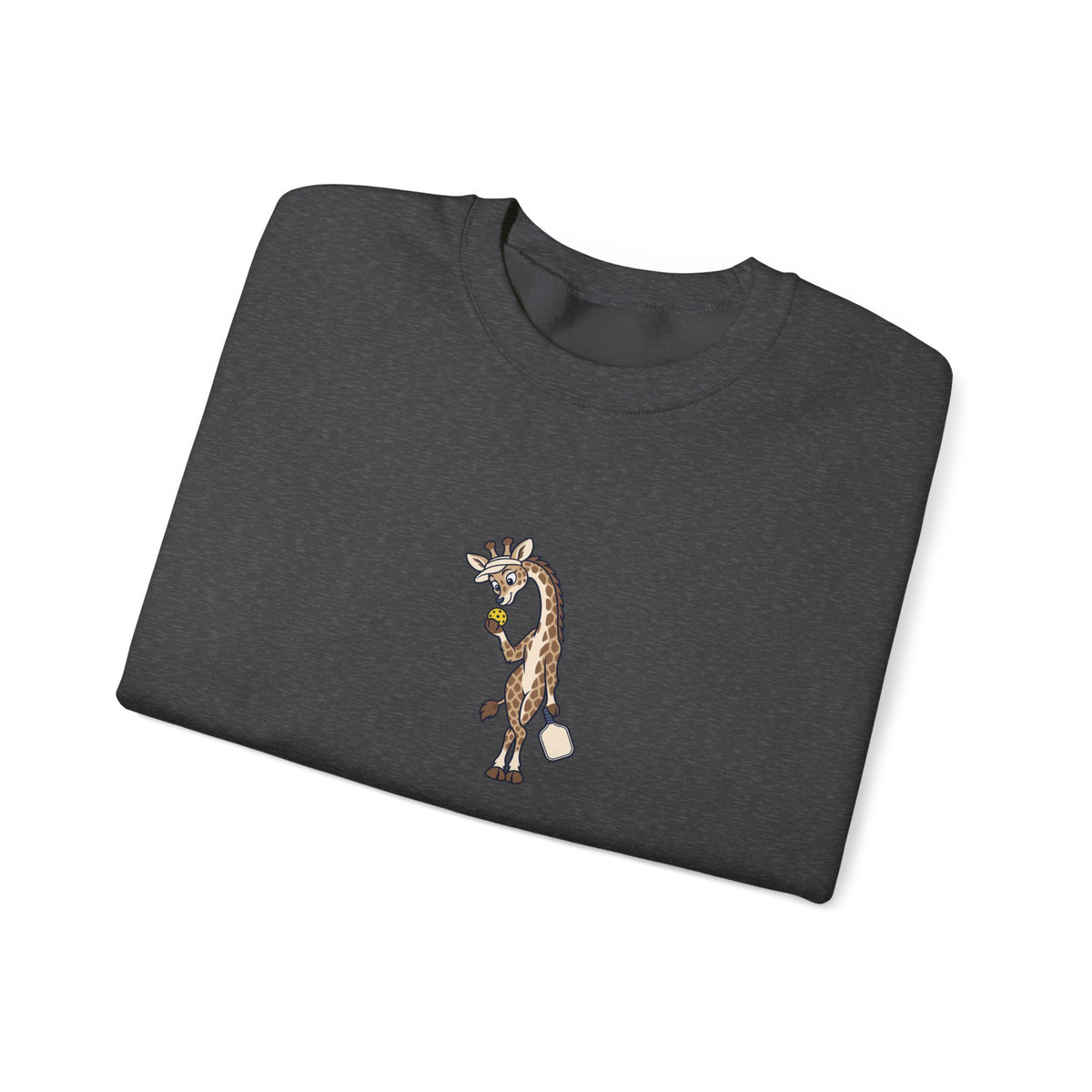 Giraffe pickleball crewneck sweatshirt, Head and Shoulders Above the Kitchen