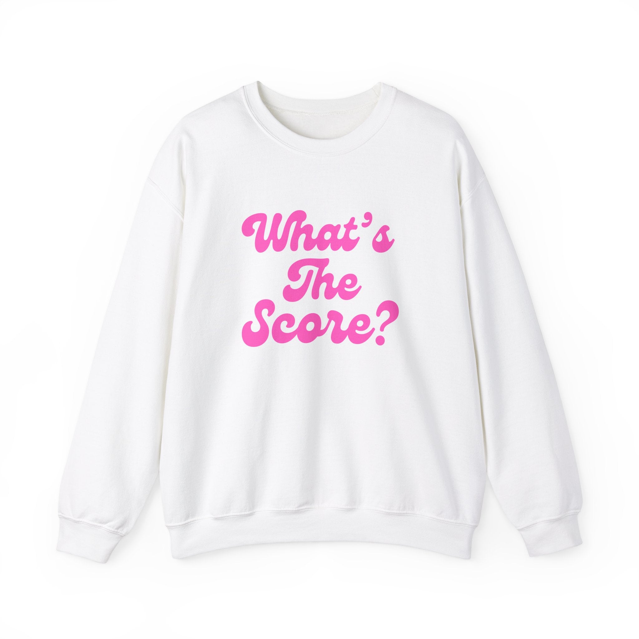 Heavy Blend Crewneck Sweatshirt | What's the Score? | Pink Wednesdays Collection