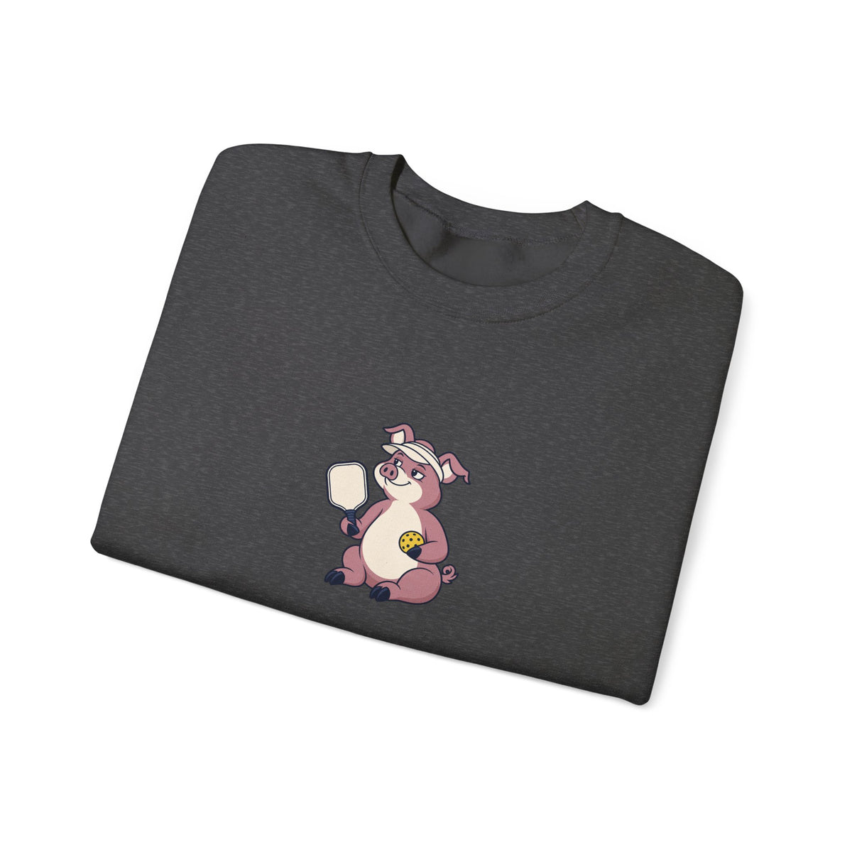 Pig pickleball crewneck sweatshirt, Hogging the Kitchen Line