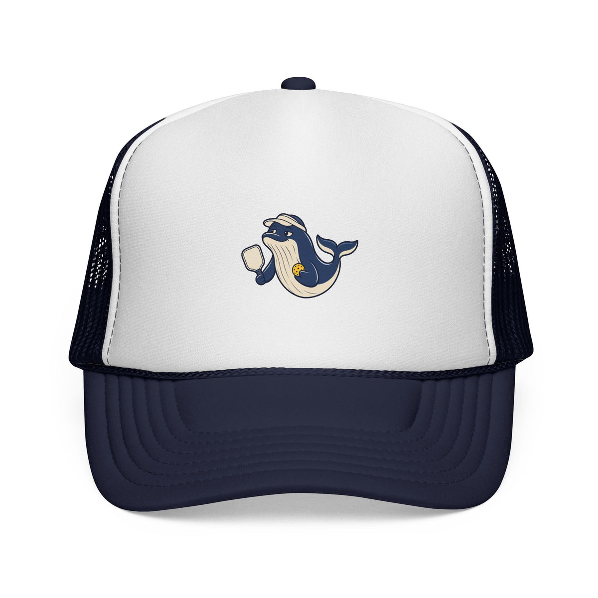 Whale pickleball trucker hat in Dark Navy