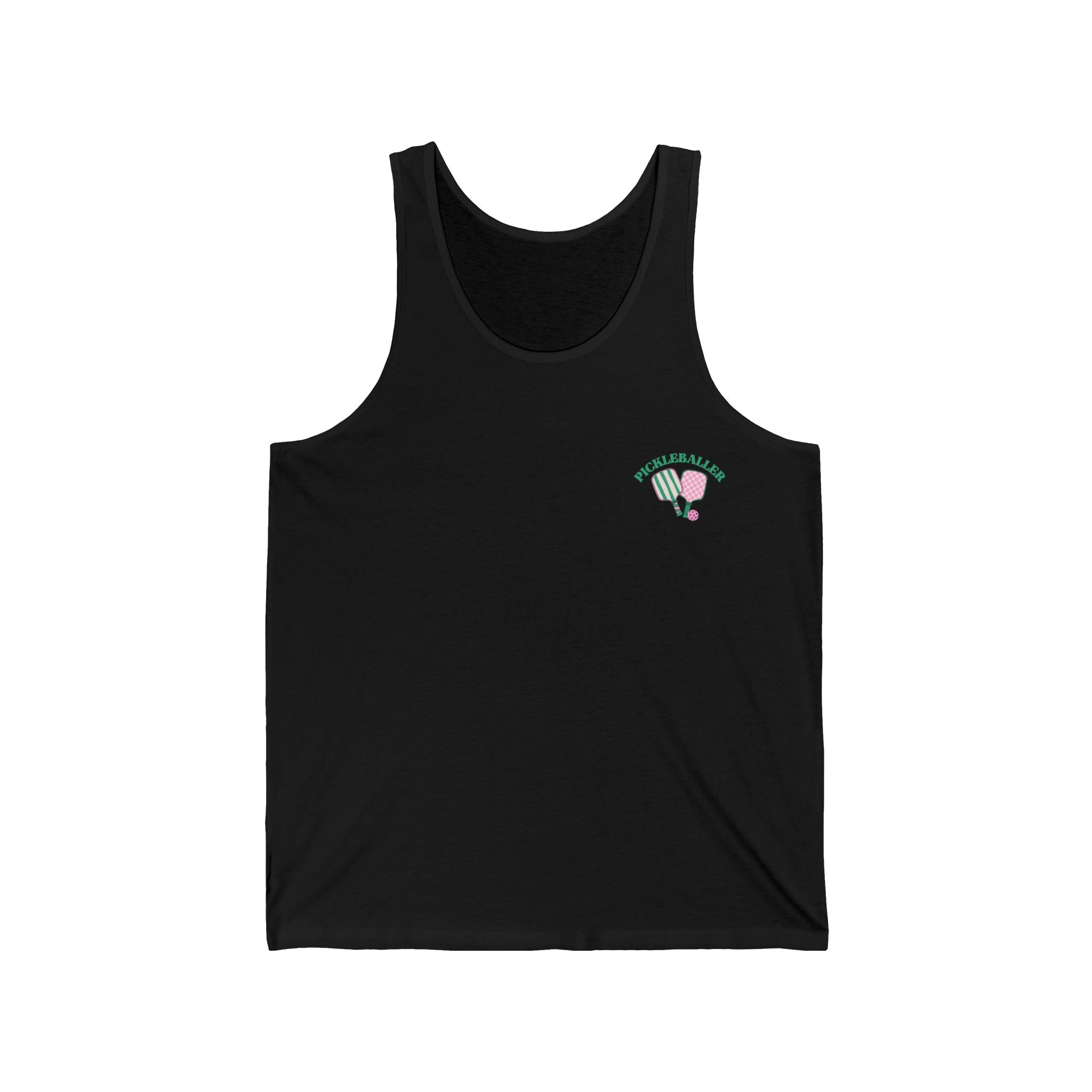 Unisex Pickleball Tank - Pickleballer and Paddles