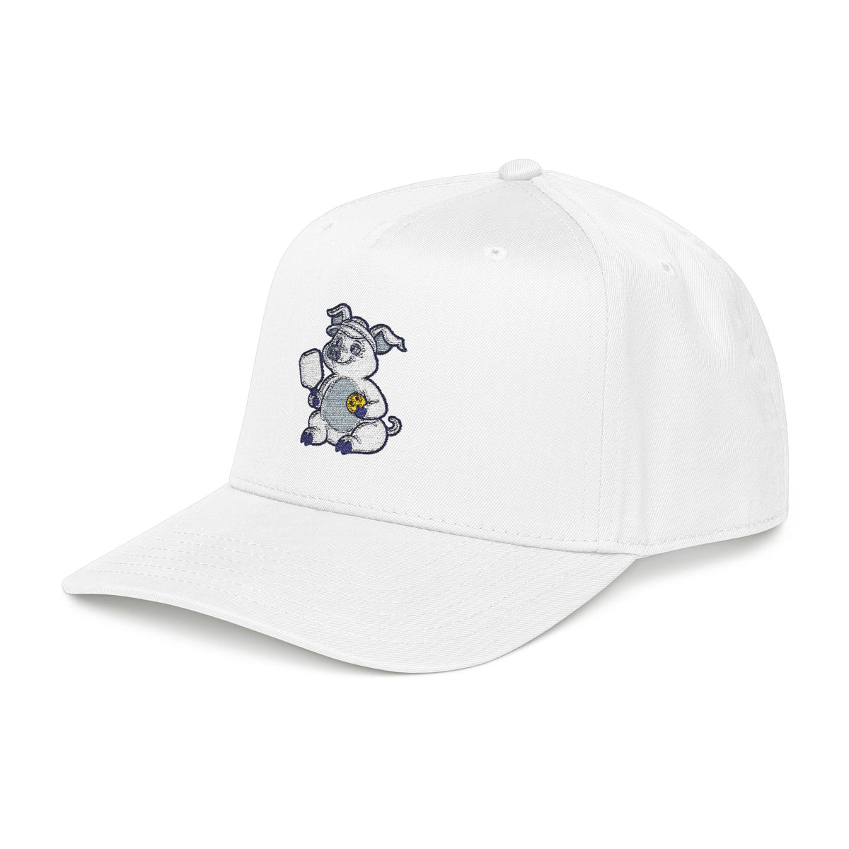 Embroidered pickleball pig baseball cap, A Little Court Indulgence