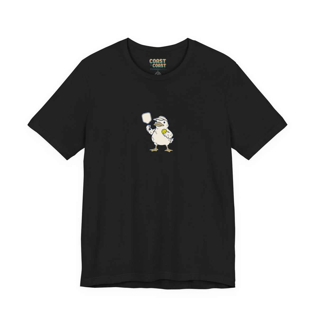 Duck pickleball t-shirt in Black