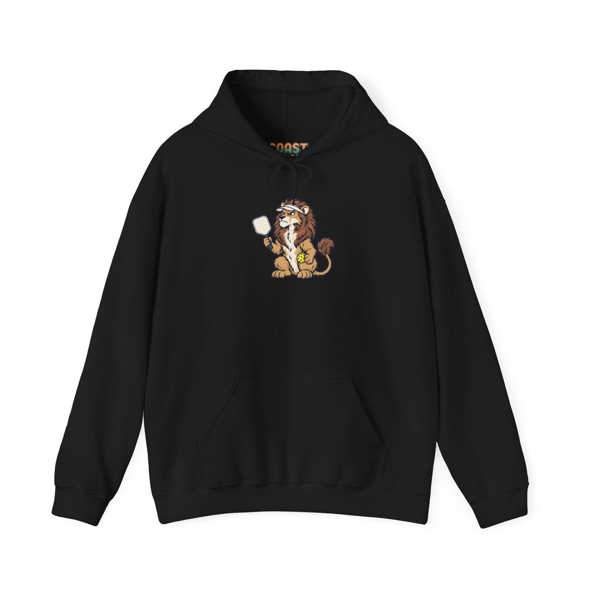 Lion pickleball hoodie in Black
