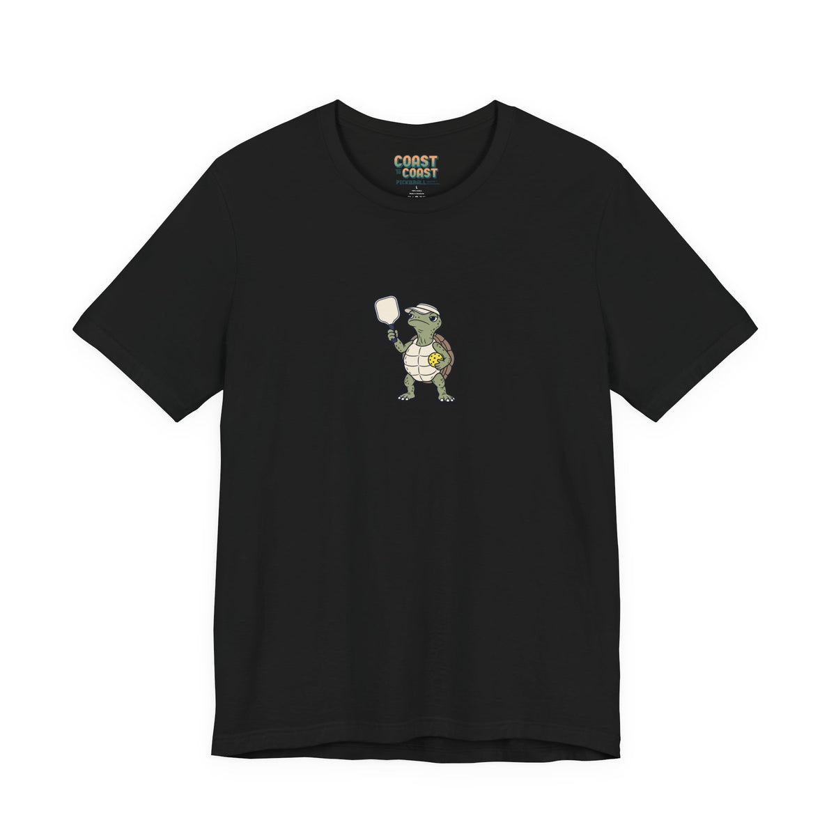 Turtle pickleball t-shirt in Black