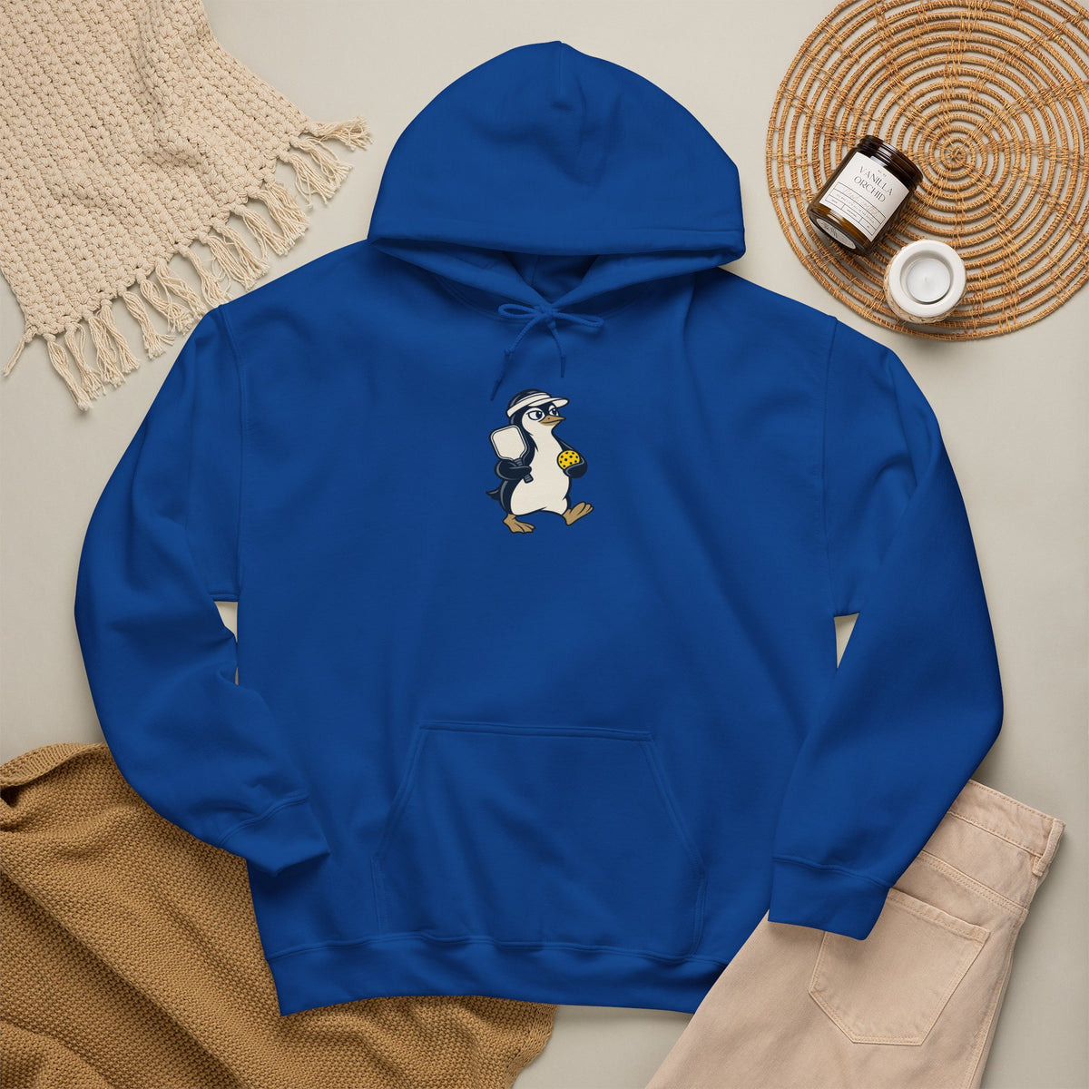 Penguin pickleball hoodie, Cool Under Pressure