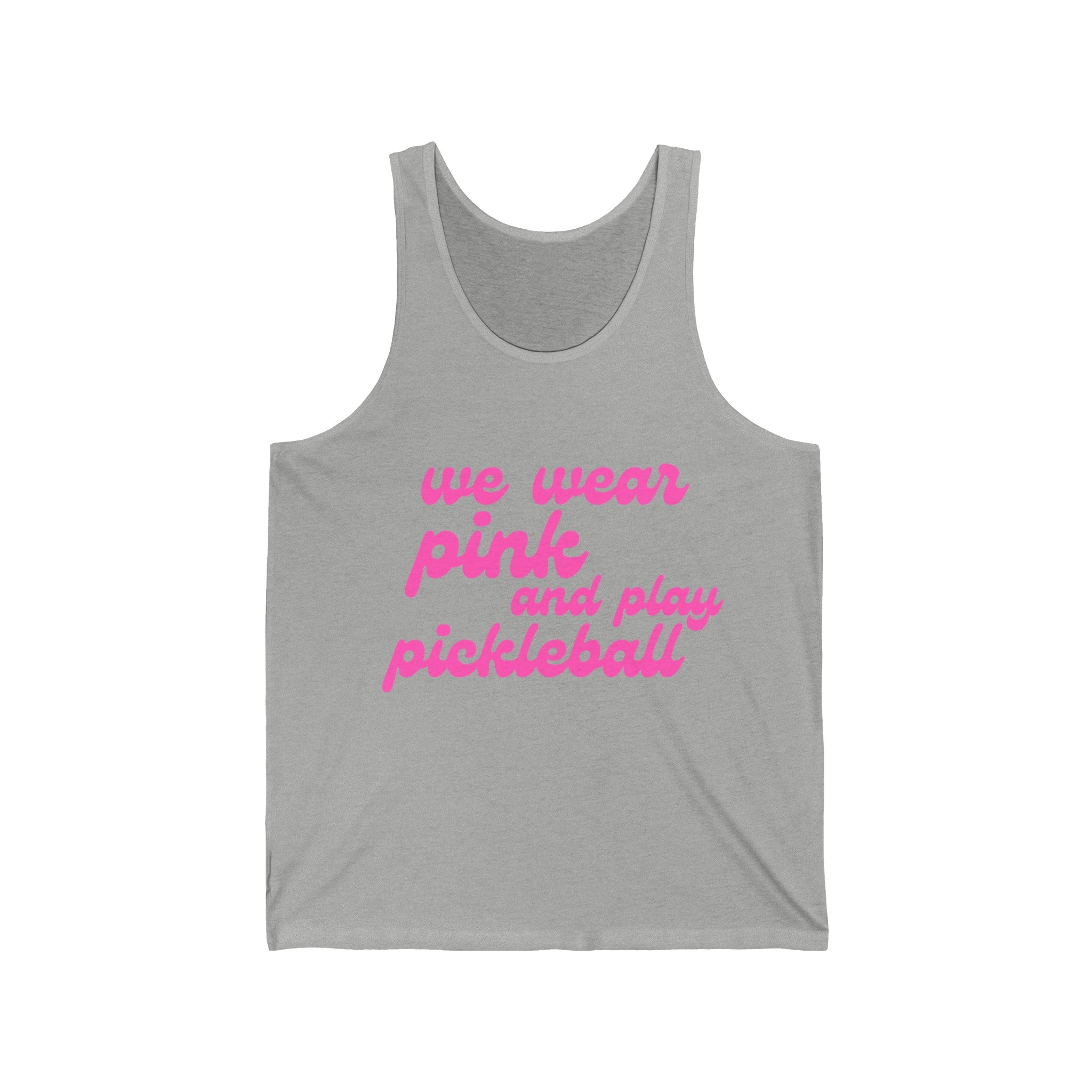 Pickleball Tank | We wear pink and play pickleball | Pink Wednesdays Collection