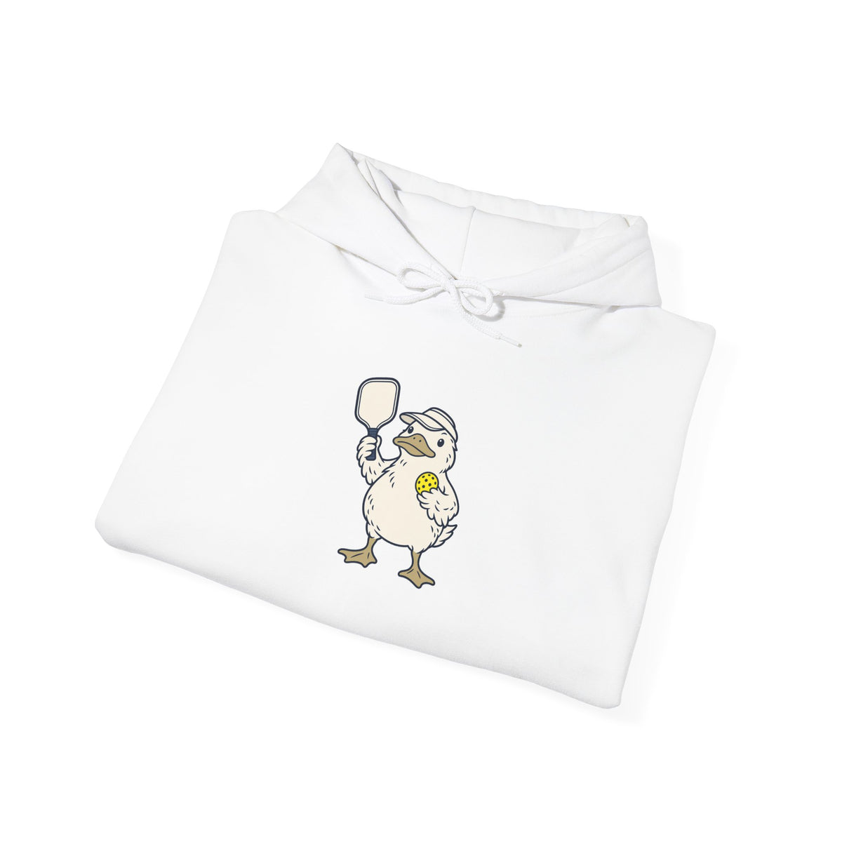 Duck pickleball hoodie, Calm on Top, Paddling Hard Below