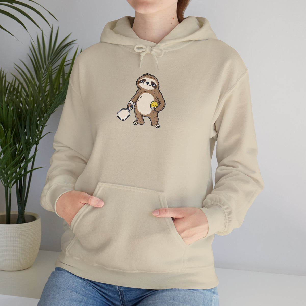 Sloth pickleball hoodie, Saving Energy for Game Point