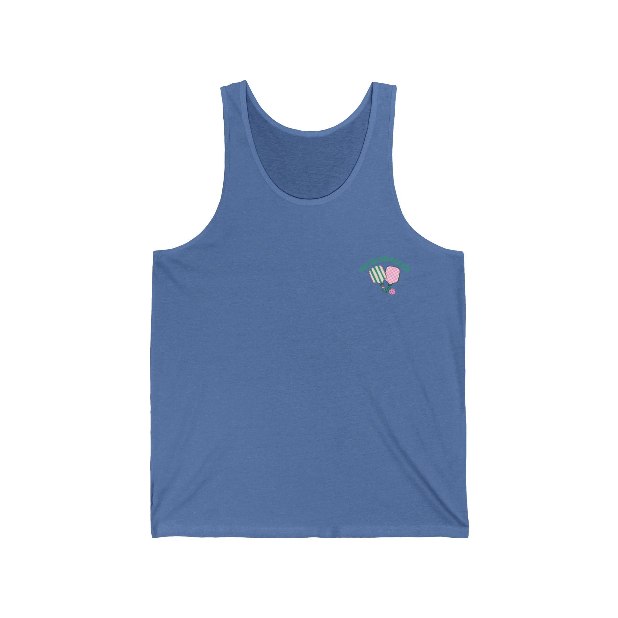 Unisex Pickleball Tank - Pickleballer and Paddles