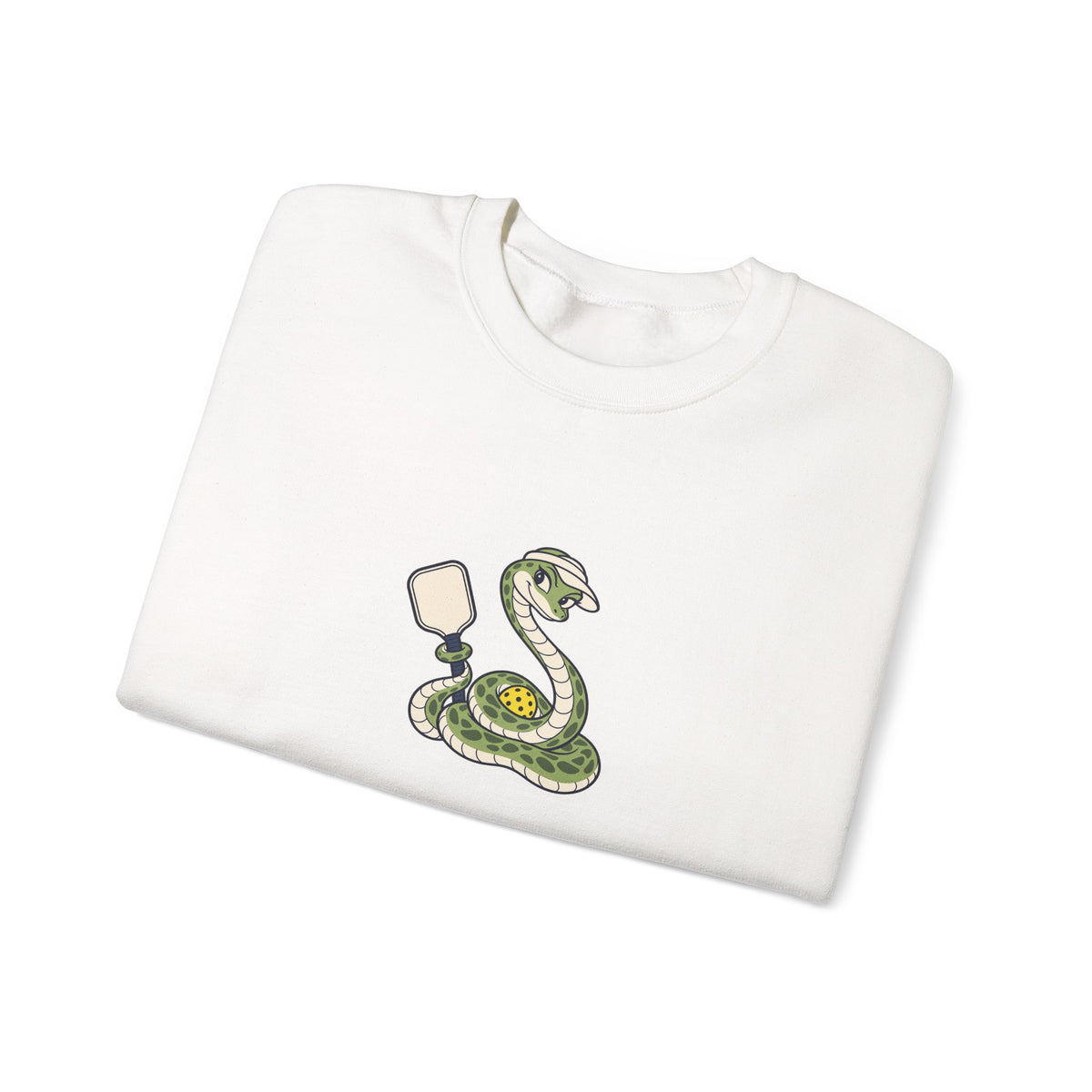 Snake pickleball crewneck sweatshirt, Slithering Into the Kitchen
