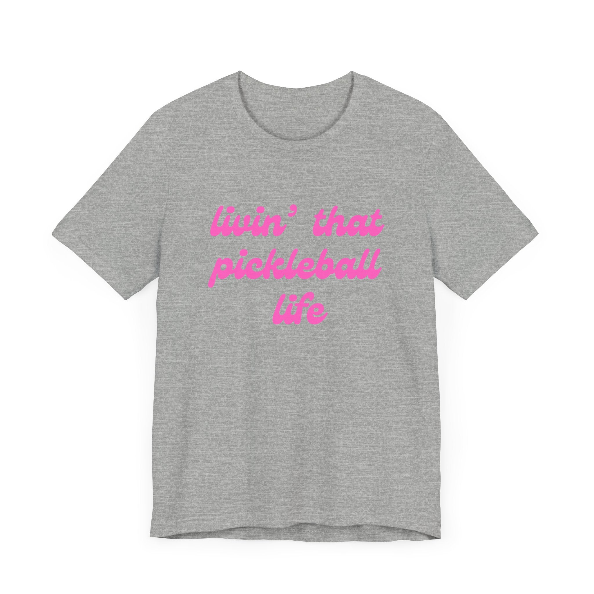 Classic Pickleball T-Shirt | livin' that pickleball life | Pink Wednesdays Collection