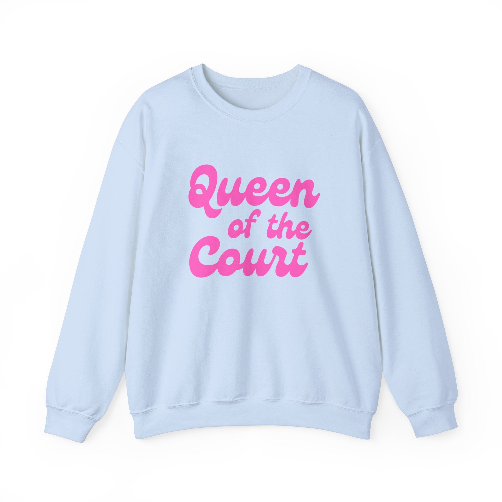 Heavy Blend Crewneck Sweatshirt | Queen of the Court | Pink Wednesdays Collection