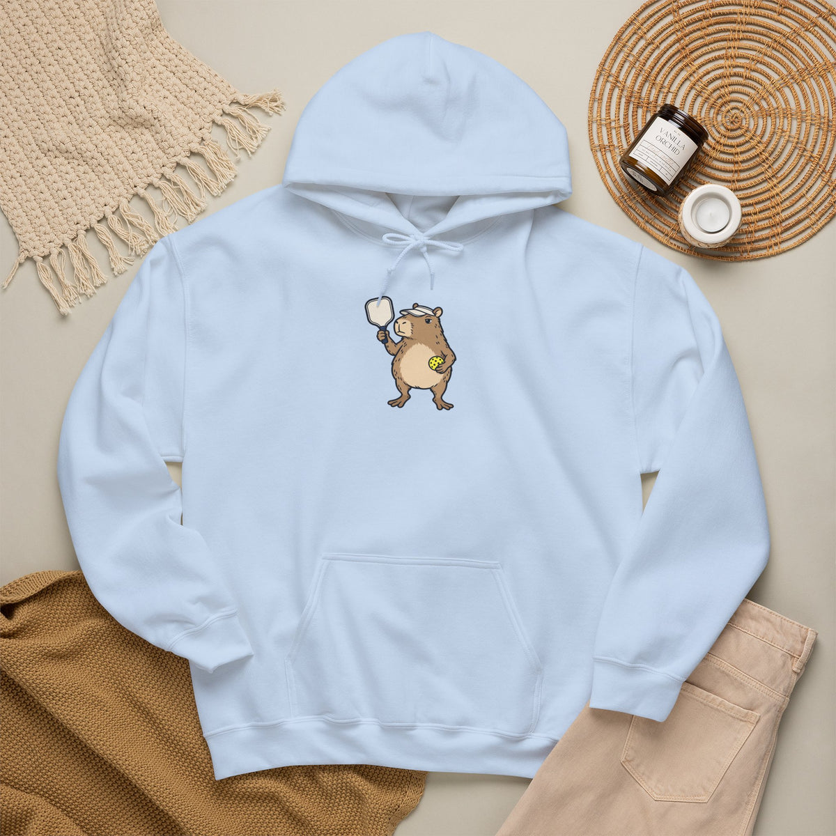 Capybara pickleball hoodie, No Rush, We Play to Eleven