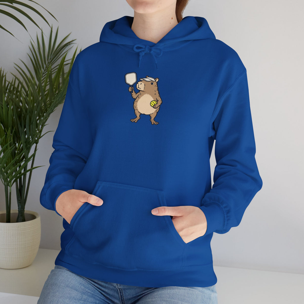 Capybara pickleball hoodie, No Rush, We Play to Eleven