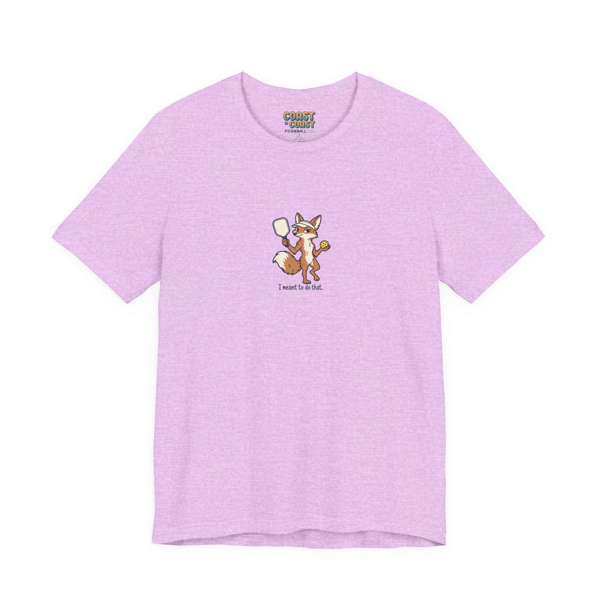 Fox pickleball t-shirt in Heather Prism Lilac