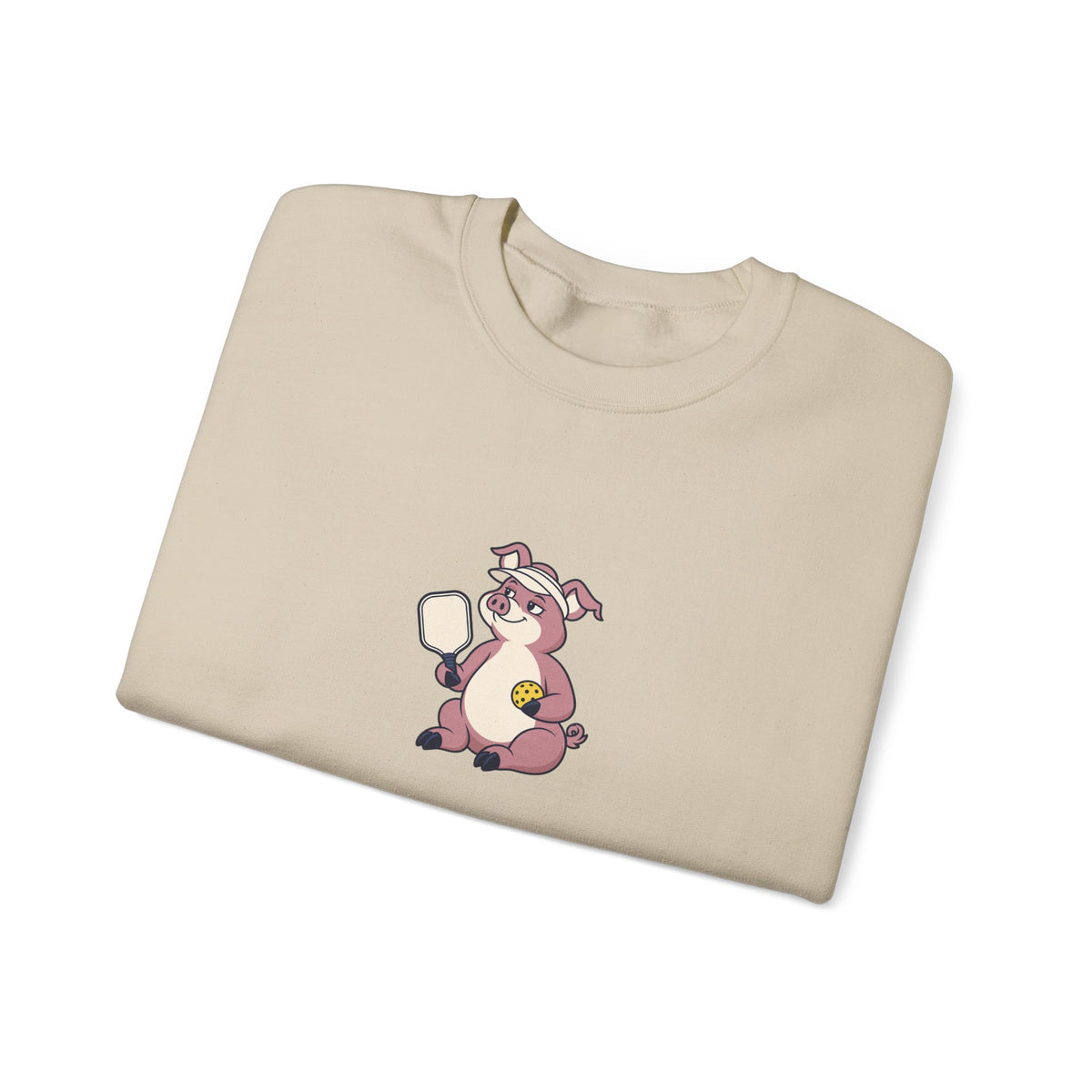 Pig pickleball crewneck sweatshirt, Hogging the Kitchen Line