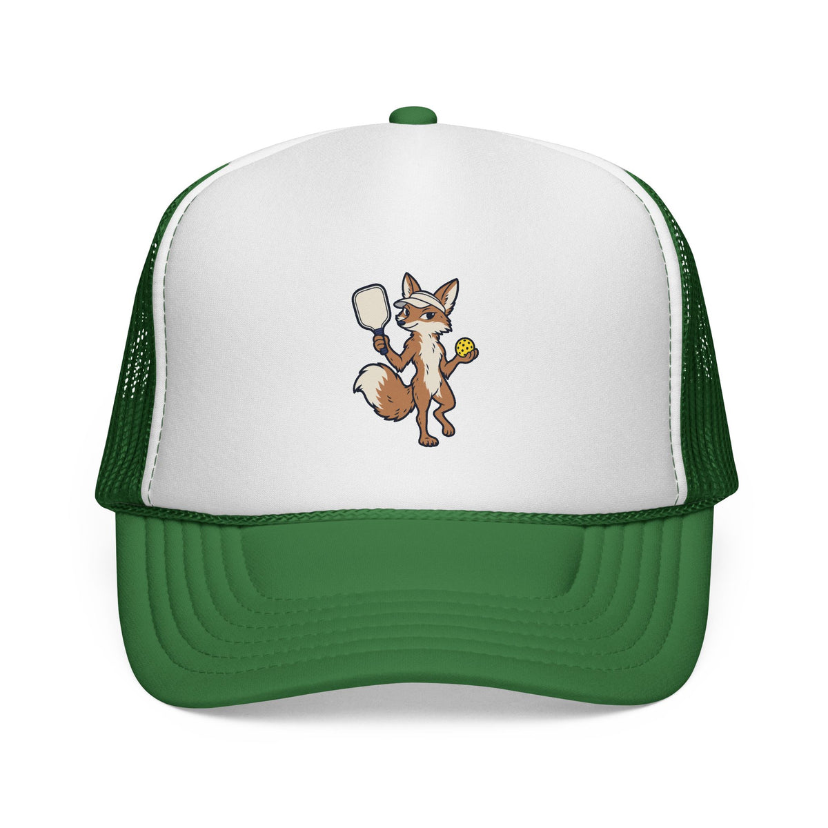 Pickleball fox trucker hat in Green