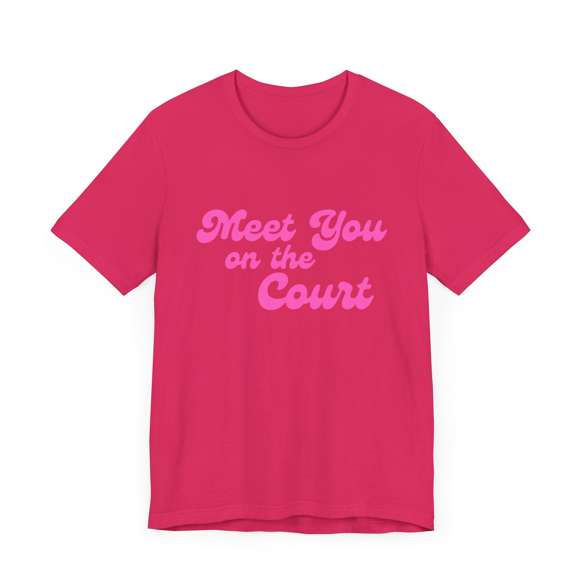 Pickleball T-Shirt | Meet you on the Court | Pink Wednesdays Collection