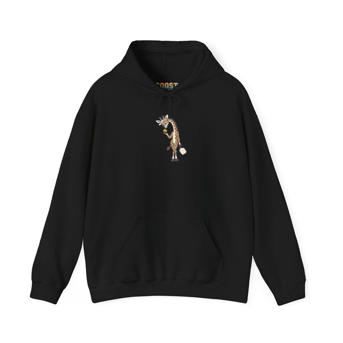 Giraffe pickleball hoodie in Black