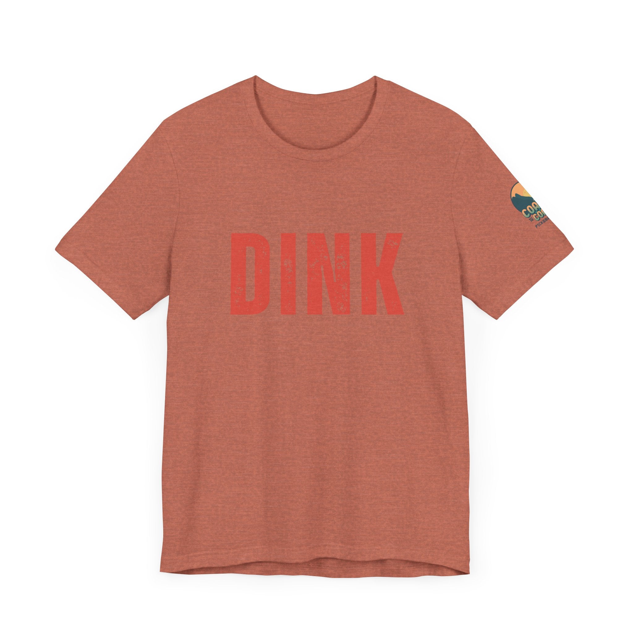 Classic Pickleball T-Shirt - DINK w/ C2C Logo on Sleeve
