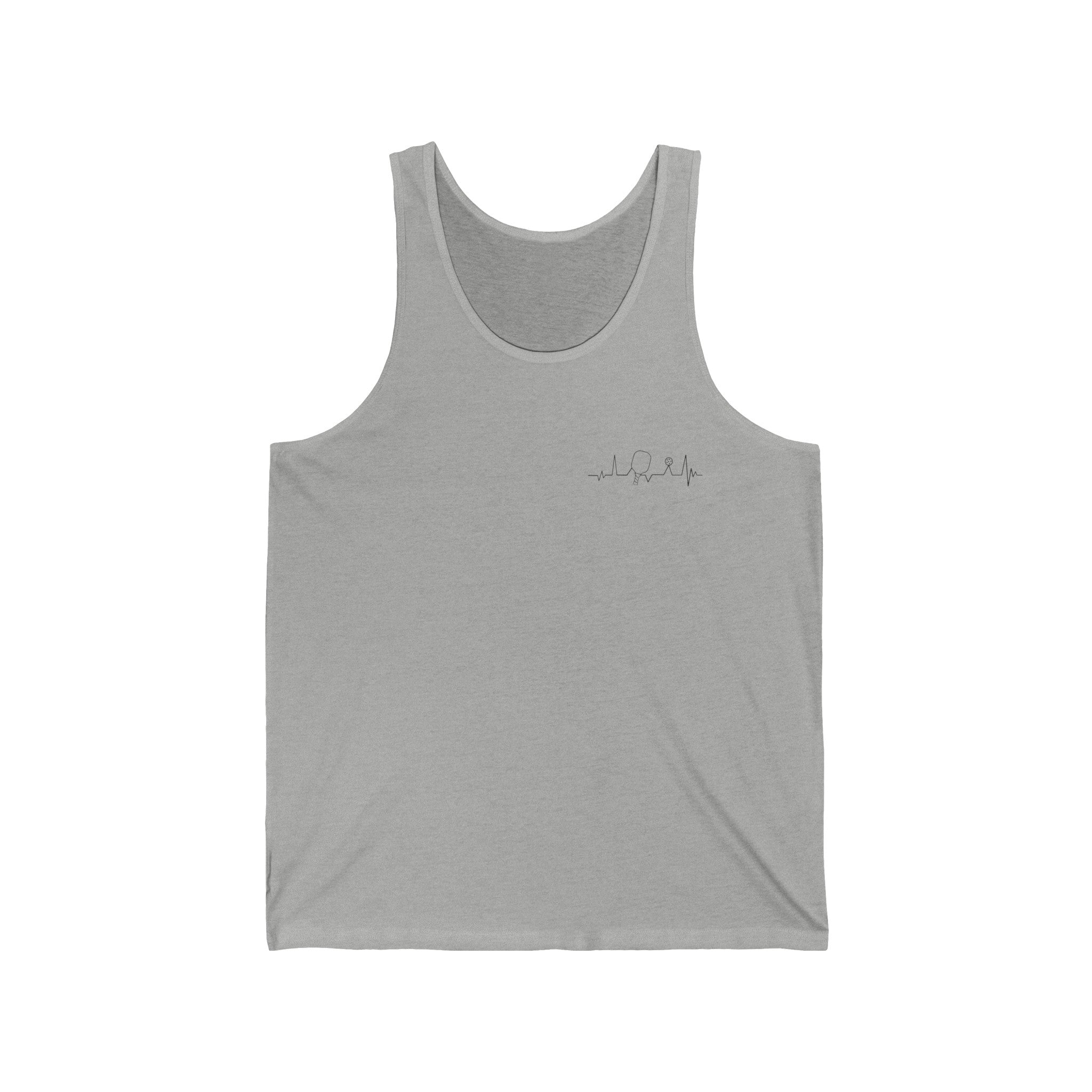 Unisex Pickleball Tank - Pickleball Heartbeat