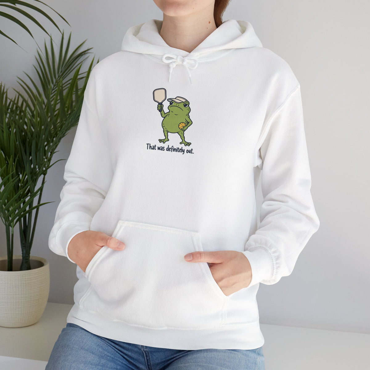 Frog pickleball hoodie, That Was Definitely Out