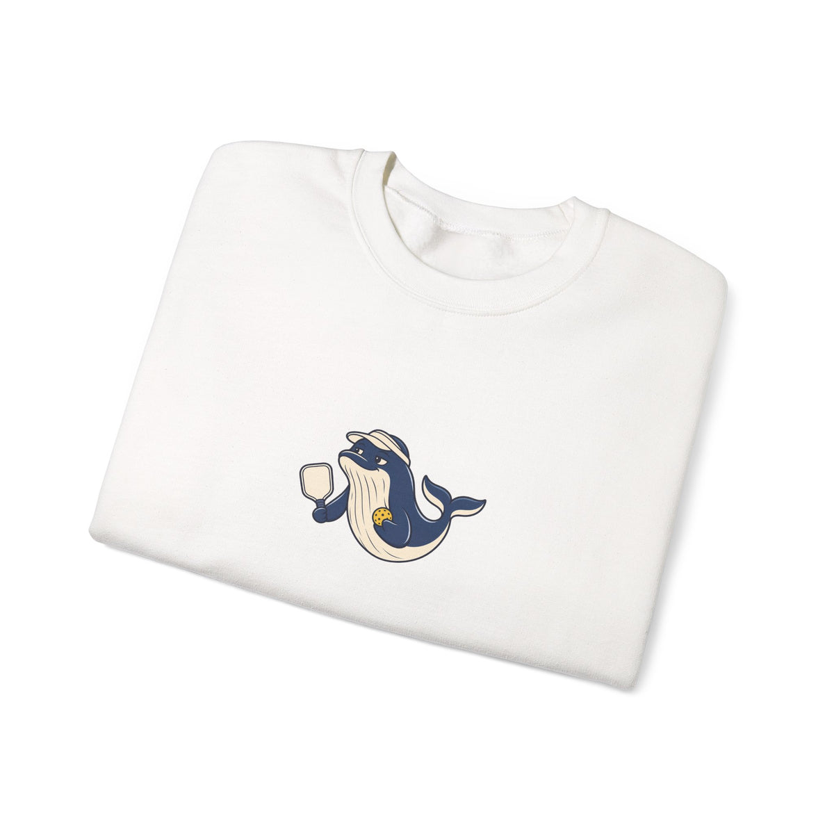 Whale pickleball crewneck sweatshirt, Making Waves at the Net