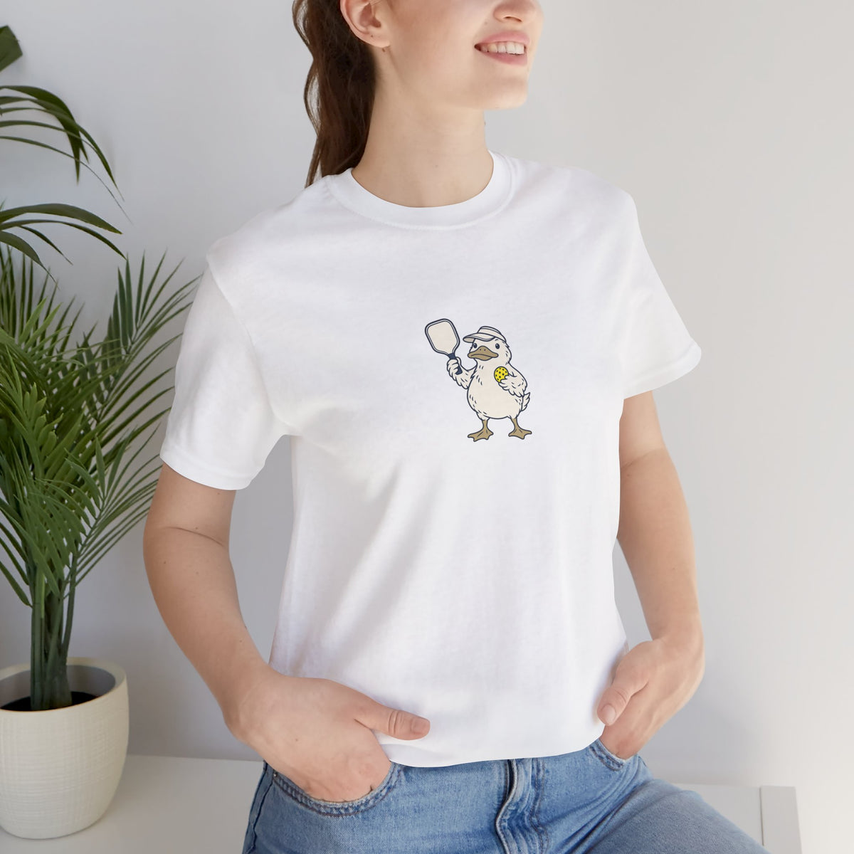 Duck pickleball t-shirt, Calm on Top, Paddling Hard Below