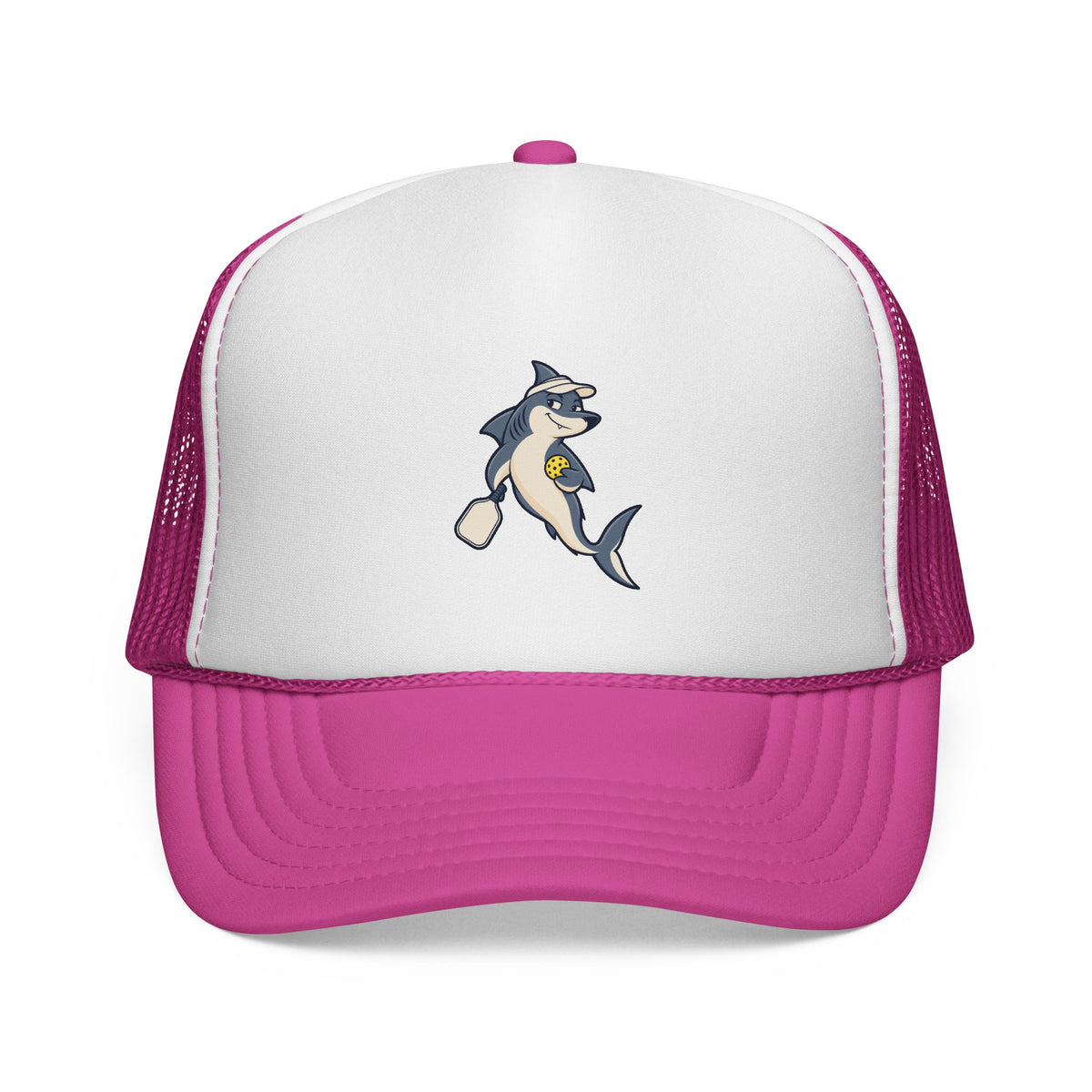 Shark pickleball trucker hat in Pink