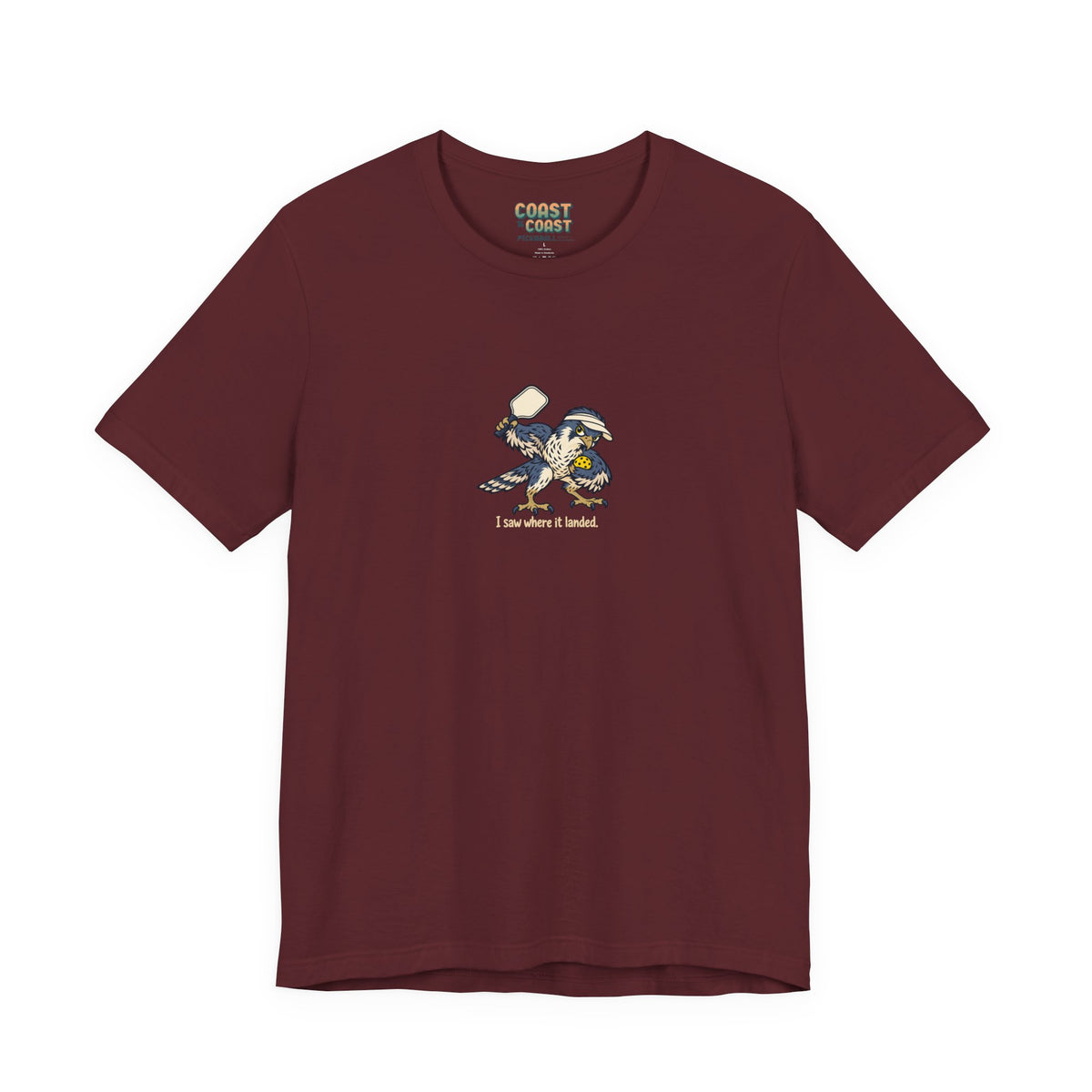 Falcon pickleball t-shirt in Maroon